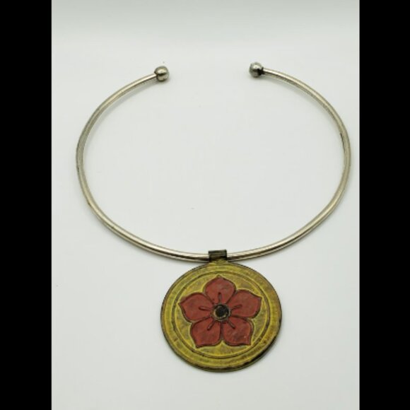 Rustic & Boho Circle Necklace - Picture 1 of 3